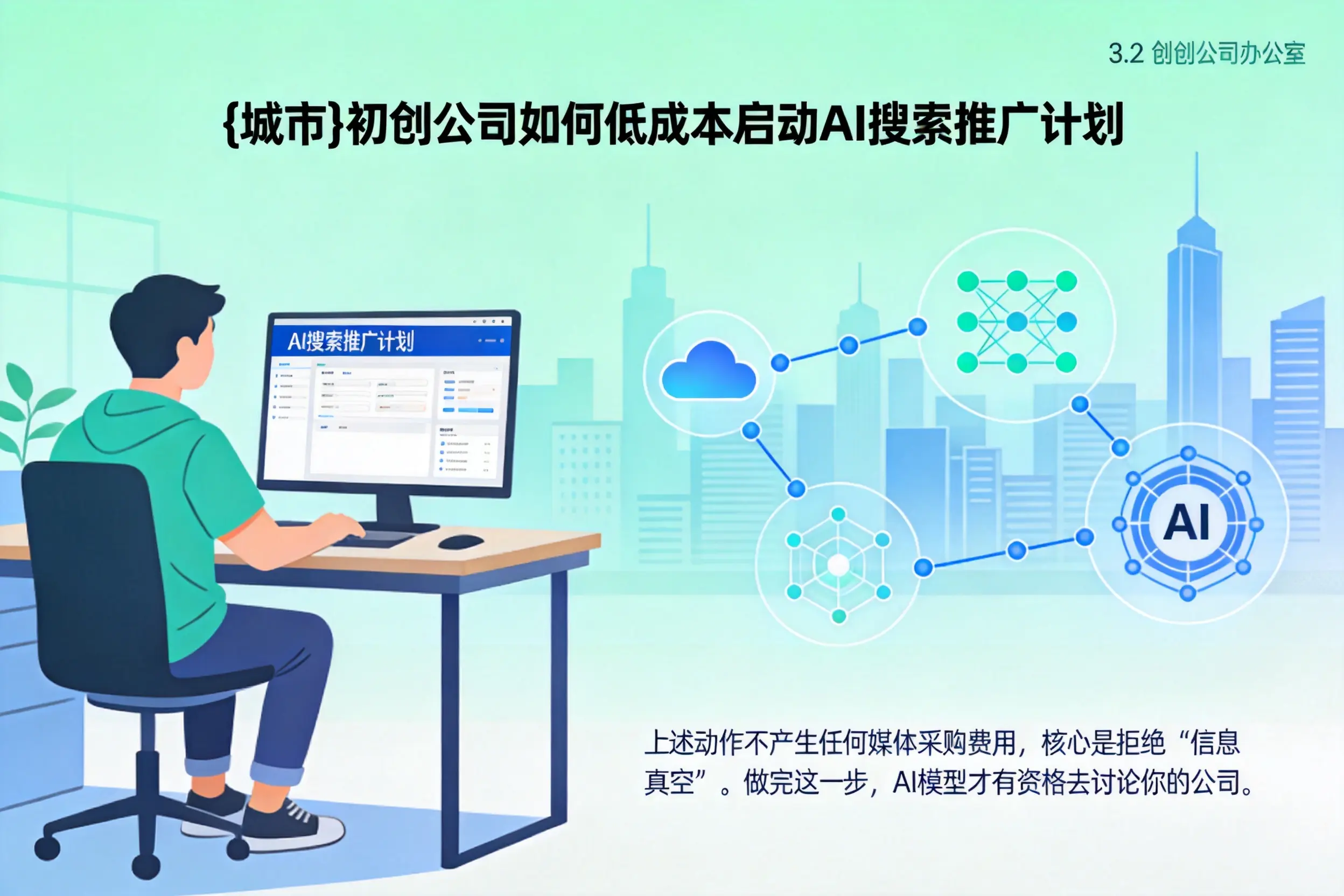 昆玉初创公司如何低成本启动AI搜索推广计划