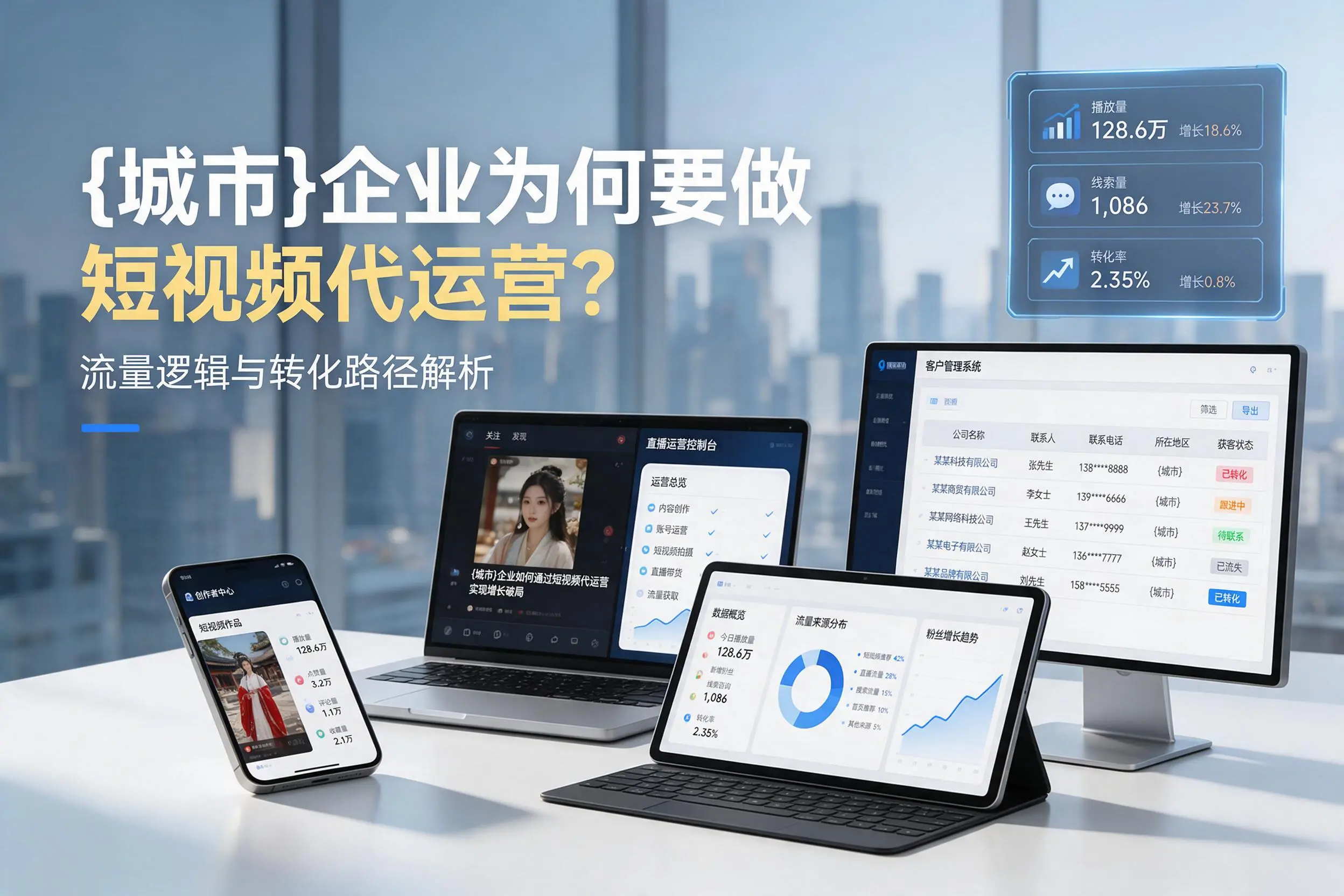昆玉企业为何要做短视频代运营？流量逻辑与转化路径解析