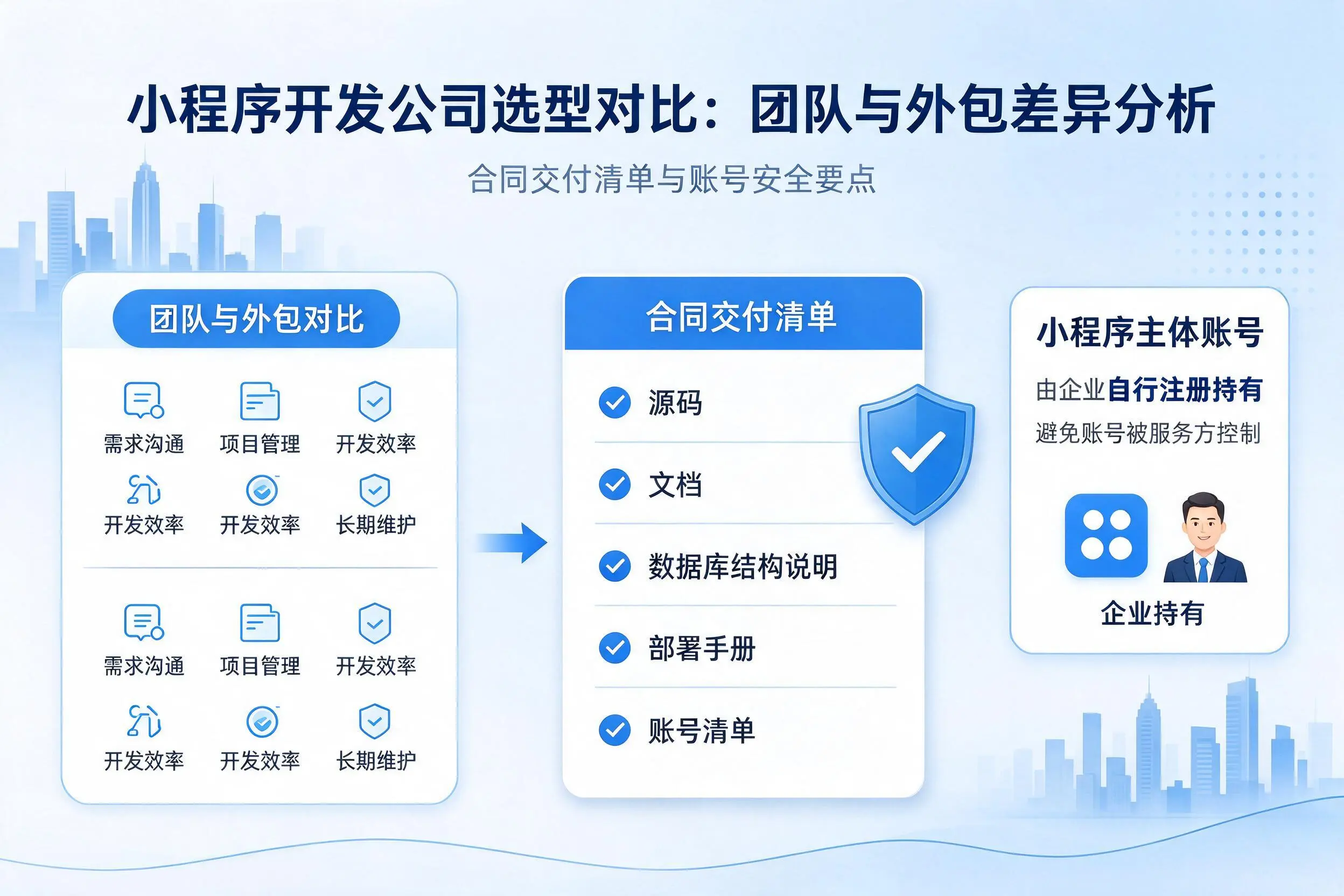 昆玉小程序开发公司选型对比:团队与外包差异分析