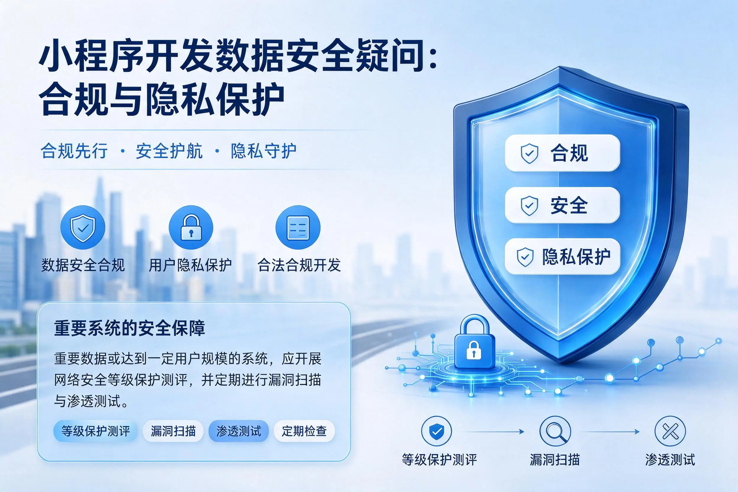 昆玉小程序开发数据安全疑问：合规与隐私保护