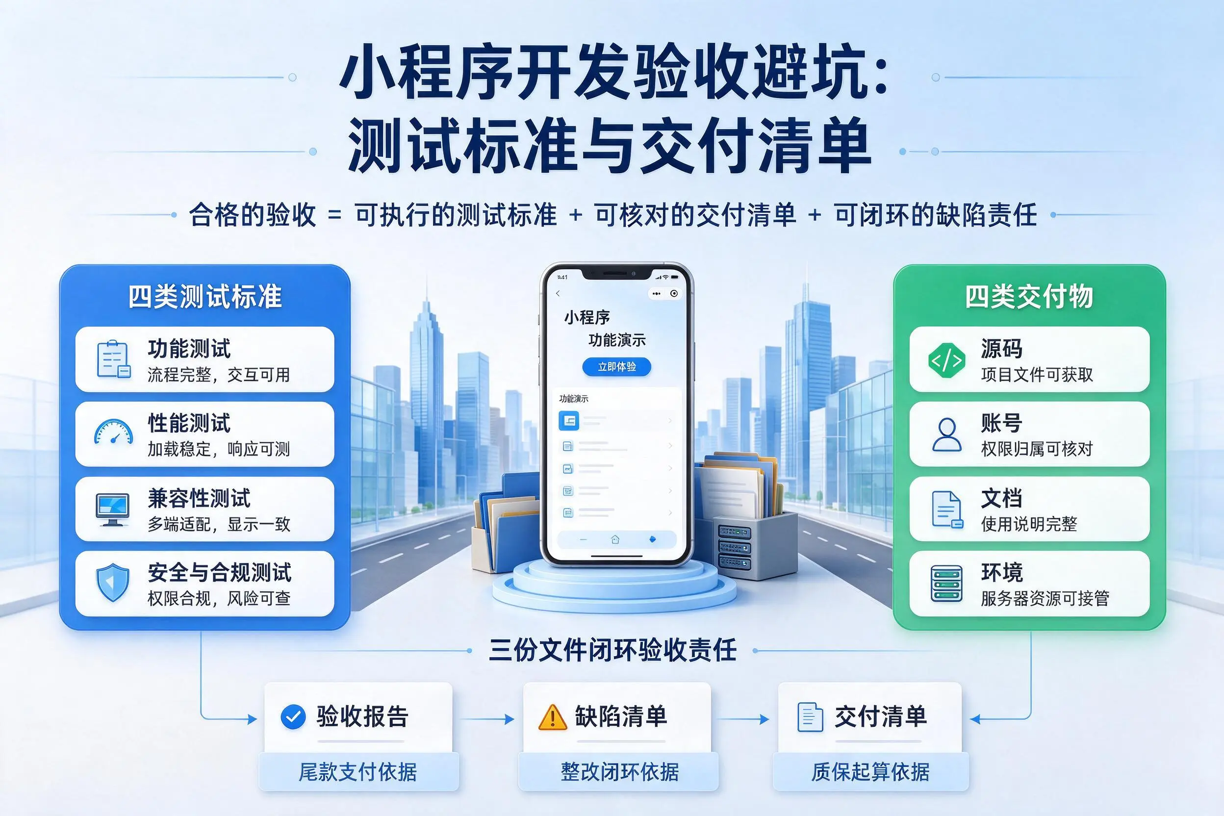 昆玉小程序开发验收避坑:测试标准与交付清单