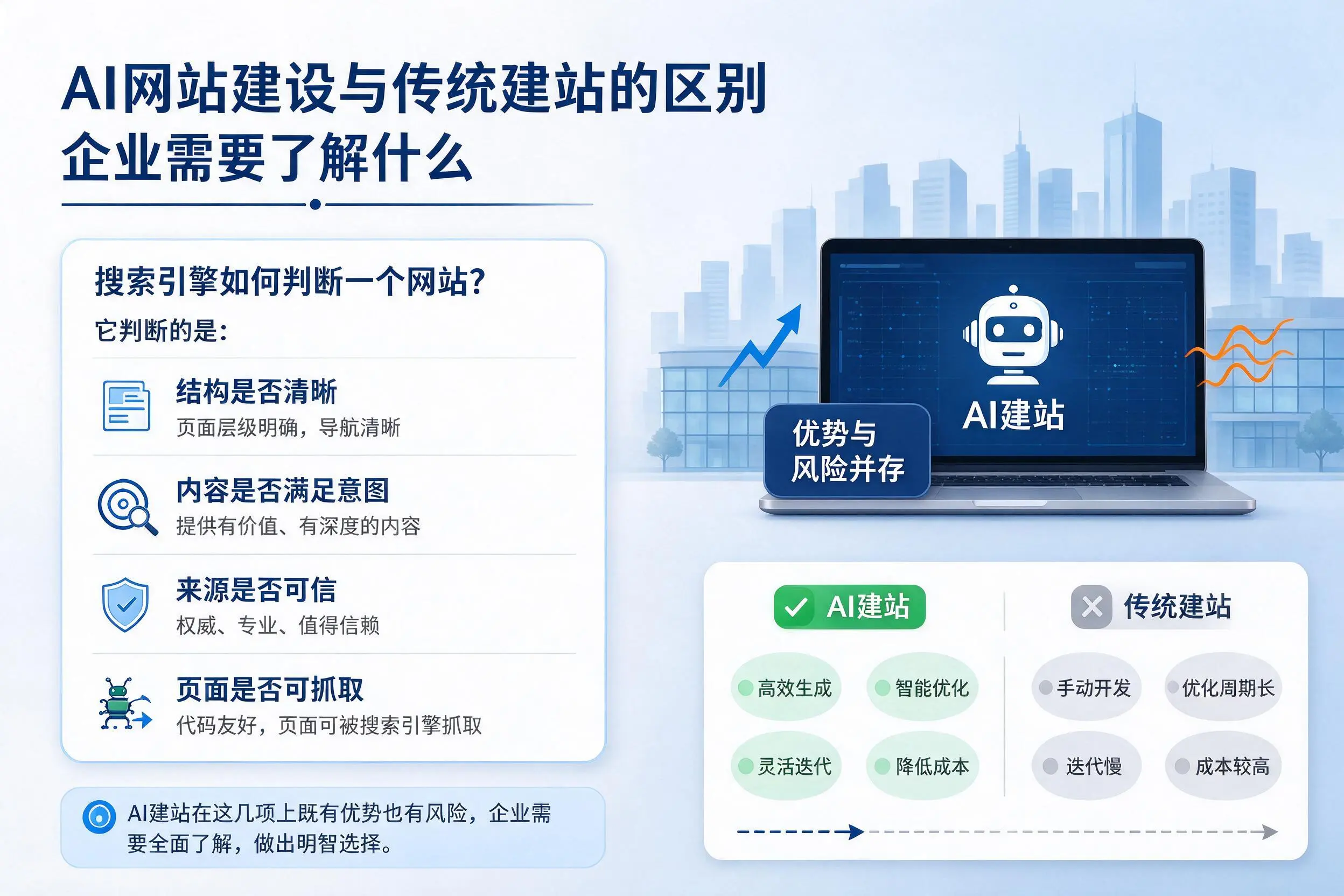 AI网站建设与传统建站的区别,昆玉企业需要了解什么