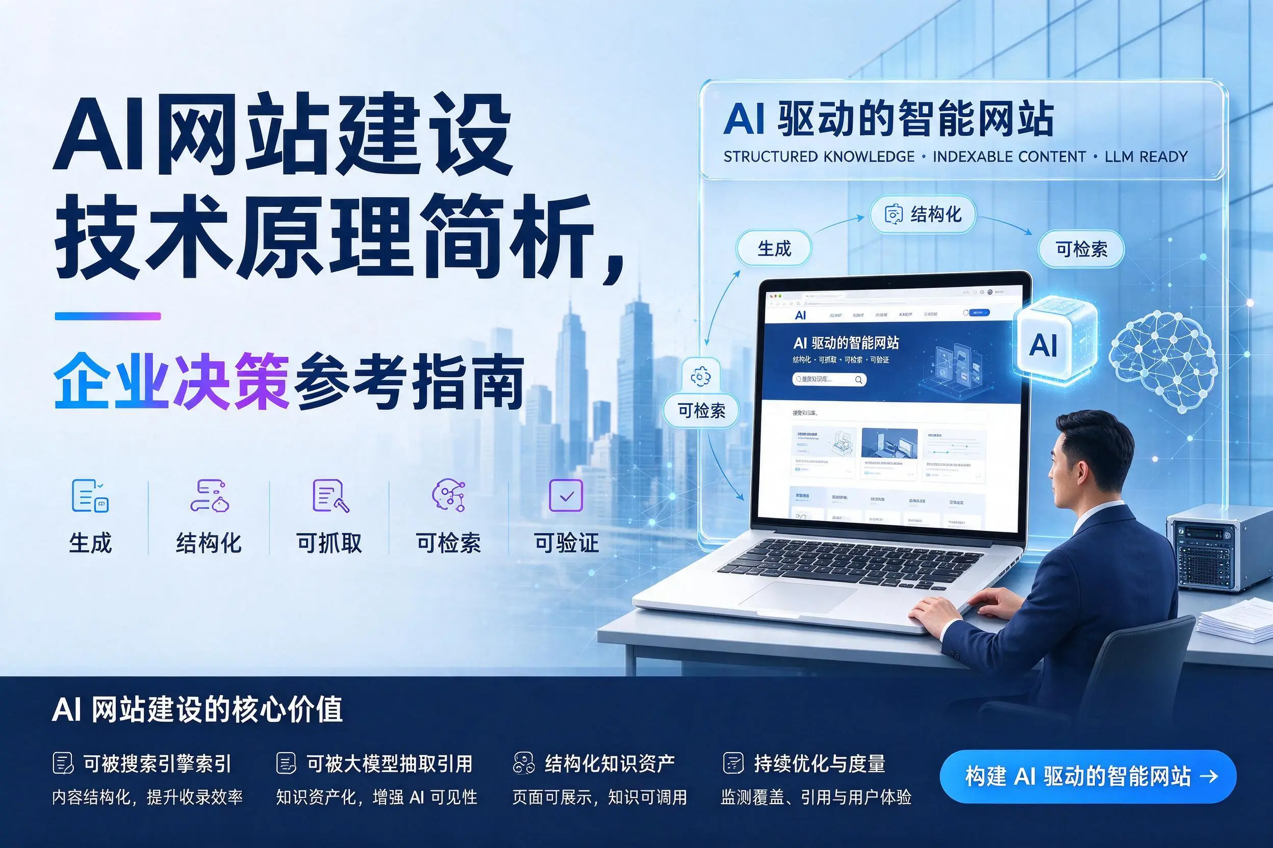 AI网站建设技术原理简析，昆玉企业决策参考指南
