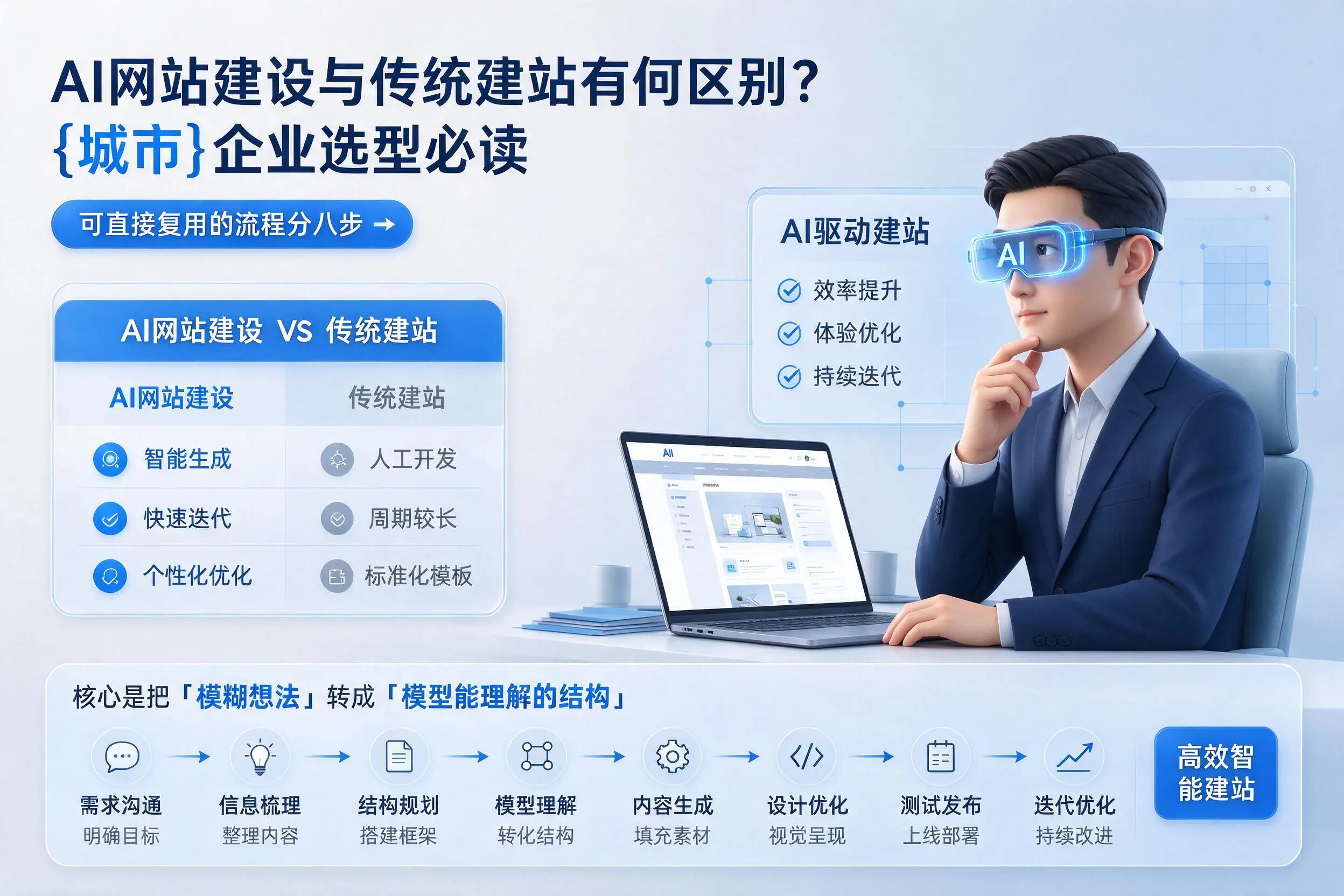 AI网站建设与传统建站有何区别?昆玉企业选型必读
