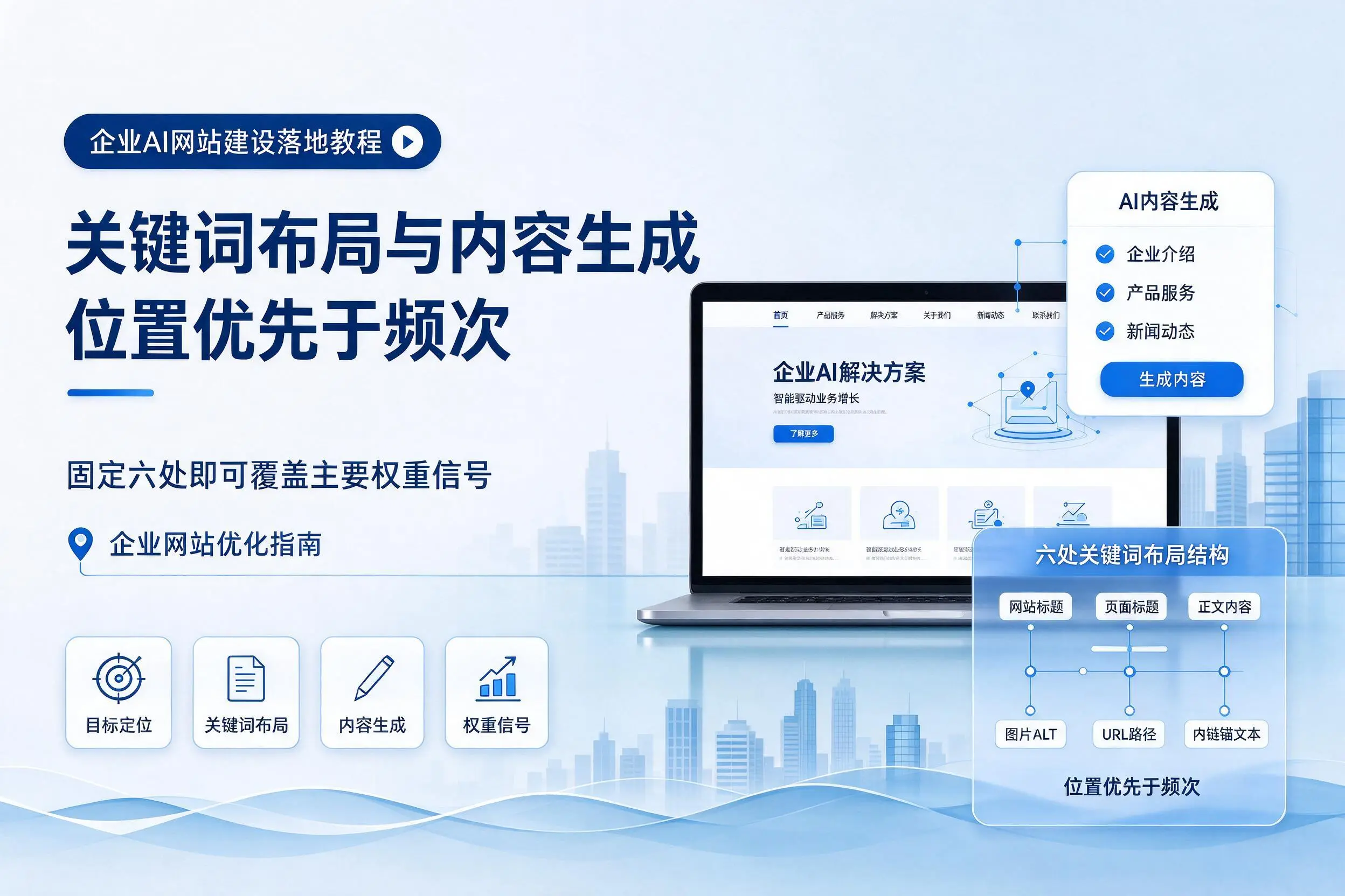 昆玉企业AI网站建设落地教程:关键词布局与内容生成