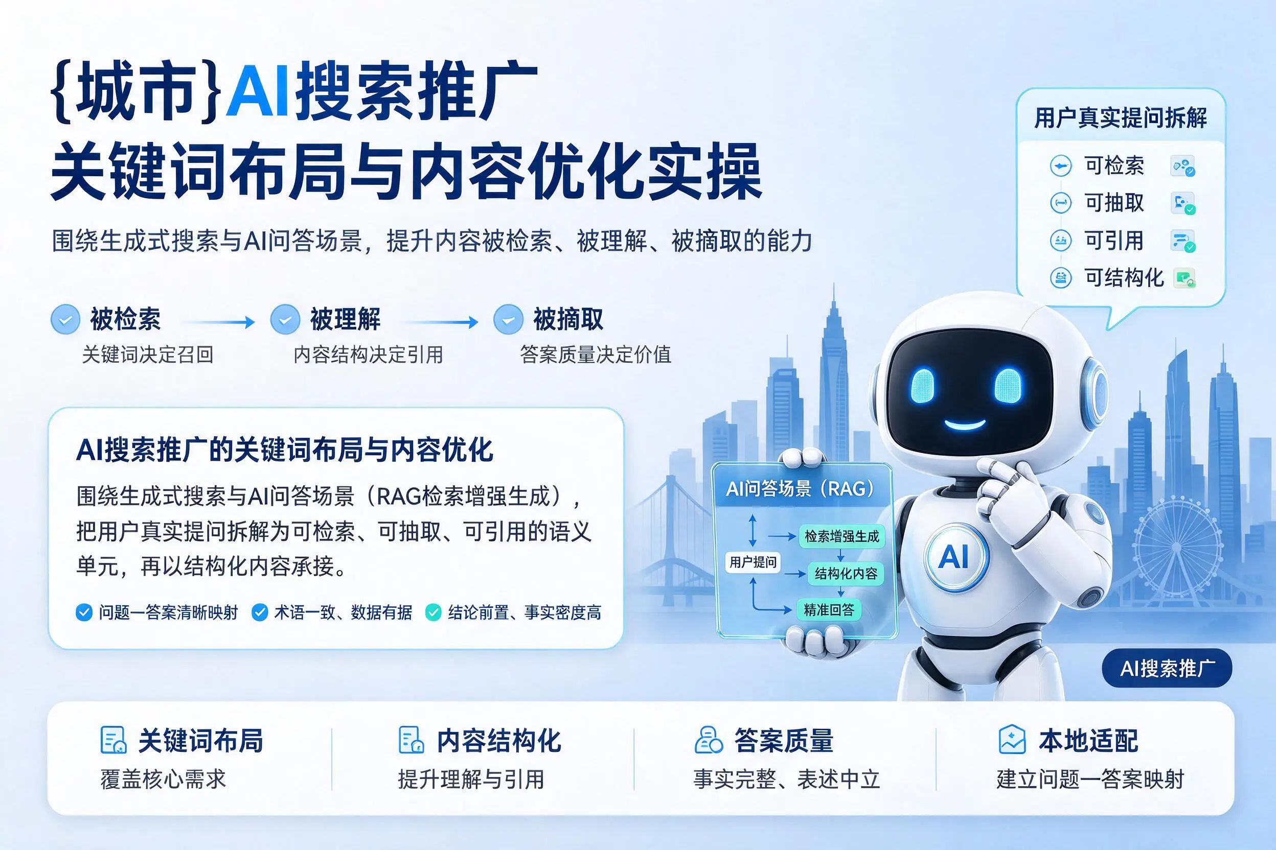 昆玉AI搜索推广关键词布局与内容优化实操